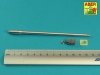 Aber 35L-120 105mm D1504 L/44 barrel with muzzle brake for Israeli Sherman M51 1/35
